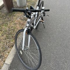 リサイクルショップどりーむ荒田店 No619 エコNo15847X 自転車 クロスバイク カゴ付き♪ OFFICEPRESS 定価４万！ ギア切り替え付き♪  LEDオートライト付き♪ 状態綺麗です♪ 通勤通学にもオススメ♪ - クロスバイク