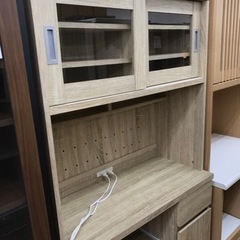 ☆ジモティ割あり☆ キッチンワゴンダークブラウン H101×W60×D42 クリーニング済み KJ8264 (リユースのサカイ) 春日部の収納家具《食器 棚、キッチン収納》の中古あげます・譲ります｜ジモティーで不用品の処分