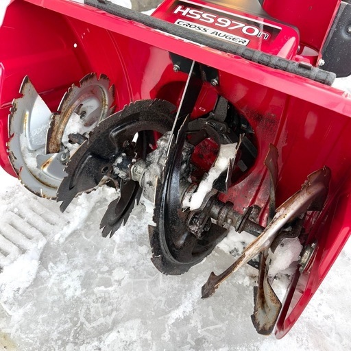 札幌市内配送可 動作良好 HONDA ホンダ 8.6馬力 除雪機 HSS970n クロスオーガ 稼働55.8時間