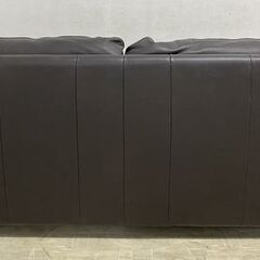 NICOLETTI ニコレッティ Eco(エコ3) 2.5人掛けソファ 総本革張り ダークブラウン イタリア製 中古家具 店頭引取歓迎 R9209の画像