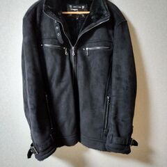 シングルライダース バックスキン ブラックの画像