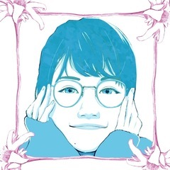 誕生花を添えた似顔絵描きます✍️