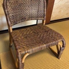 無料！美品　籐の椅子　１６、１７日限定　複数取引優先