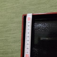 シンプルな木のお盆 長手盆 トレー トレイ 持ち手付き 手持ち盆の画像
