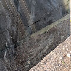 ガラステ−ブルのガラスのみ。の画像