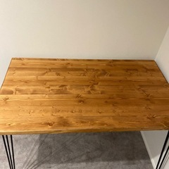 【美品】天然木ダイニングテーブルの画像