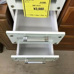 【ジャングルジャングルサカイ石津店】ガラスチェスト 隙間チェスト 隙間収納 衣類 BOX 収納  おしゃれ クリーニング済 堺市 石津の画像