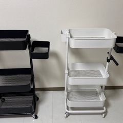 高さ調節ができるスチールワゴン トロリ