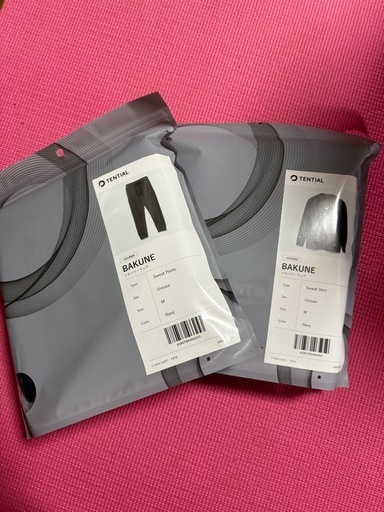 BAKUNE上下セット　ネイビーMサイズ