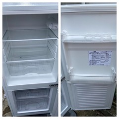 106L 2ドア冷蔵庫 Nグラシア WH