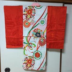 ご予約）　アンティーク　女の子　着物　長襦袢　振袖　縮緬　古布　時代物