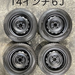 175/65R14 コンパクトカー タイヤ 4本 (スチール鉄男) 恵我ノ荘のタイヤ、ホイールの中古あげます・譲ります｜ジモティーで不用品の処分