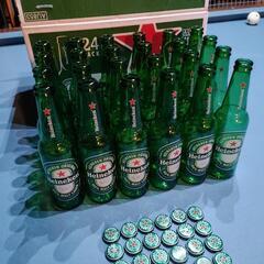 空き瓶　バドワイザー　ハイネケン　コロナ　カールスバーグの画像