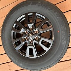 新車外し! ランドクルーザー 250 系 純正 ホイール＆タイヤ 4本 セット 18インチ 7.5J PCD139.7 ダンロップ 265/65R18の画像