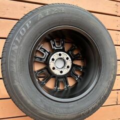 新車外し! ランドクルーザー 250 系 純正 ホイール＆タイヤ 4本 セット 18インチ 7.5J PCD139.7 ダンロップ 265/65R18の画像