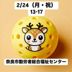 2/24（月・祝）13-17 ピックルボール練習会