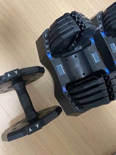 つまみ式　可変式ダンベルセット　22.5kg