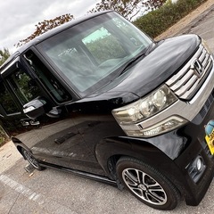 H25年式ホンダNBOXカスタム人気の黒！両側パワースライドドア！
