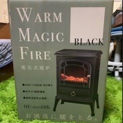 暖炉型ファンヒーター HF-2008 ブラック