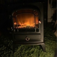 暖炉型ファンヒーター HF-2008 ブラックの画像