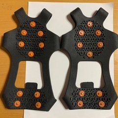 2   値下げ　アイゼン 軽量 雪　登山 かんじき XLサイズ　滑り止め靴底の画像