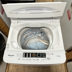 2022年製ハイセンス5.5K 全自動洗濯機HW-K55E (トレンドサーチ ) 平和通の生活家電《洗濯機 》の中古あげます・譲ります｜ジモティーで不用品の処分