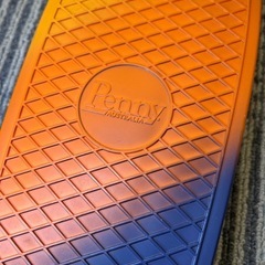 希少 Penny ペニー スケートボード オレンジ×ネイビー 22インチの画像