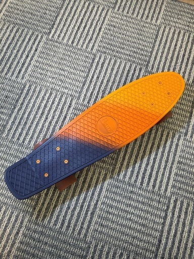 希少 Penny ペニー スケートボード オレンジ×ネイビー 22インチ