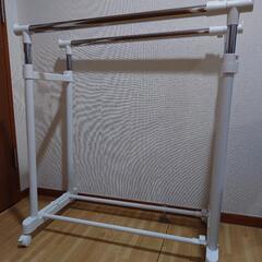 【お取引決まりました】伸縮パイプハンガーダブル