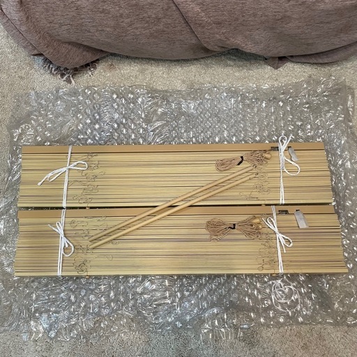 ニトリ木目ブラインドナチュラル180cm×88cm2個セット