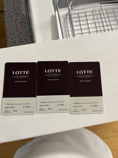 ロッテアライスキー場リフト券1DAY 値下げ