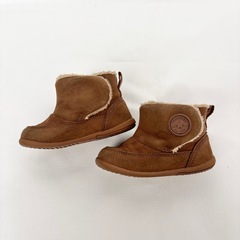 コンバース ボア付きブーツ ベビー キッズ ブラウン キャメル 14cmの画像