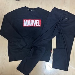 2枚セット　UNIQLO パンツ　marvel Ｌ　トレーナー　ブラックの画像