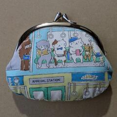 ‪💚【新品】猫ちゃん☆がま口財布
