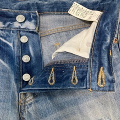 DENIME ドゥニーム クラッシュデニム　Ｓサイズの画像