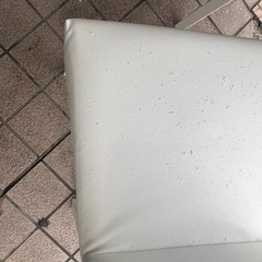 ダイニング　ガラステーブル　チェアーセット　ガラス　白　ダイニングテーブル　白　の画像