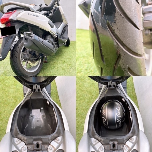 N-MAX125 ABS付 2017年式 防水USB充電 社外ホーン ロングスクリーン