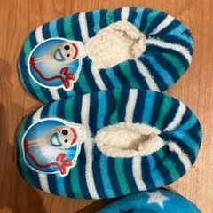 ほぼ未使用　トイストーリーキッズスリッパの画像