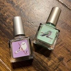nail S 2本セット 紫と緑