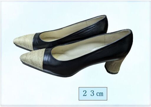 新品。イタリア制のオシャレなパンプス。２３㎝。