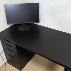 IKEAデスク 引き出し付きの画像