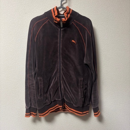 Puma ベロアジャケット ブラウン/オレンジ