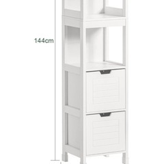 ホワイト木製収納棚 ホワイトシェルフの画像