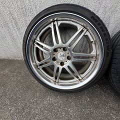 19インチ WORK VARIANZA 【19×8.0J +45 PCD:114.3×5H タイヤ付き4本セット (かずま)  磐田のタイヤ、ホイールの中古あげます・譲ります｜ジモティーで不用品の処分
