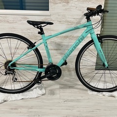ビアンキ　Bianchi クロスバイク　自転車　43 c.sport シースポーツ　低走行の画像