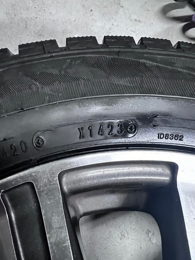 スタッドレス ダンロップ WM02 205/60R16  6.5J
