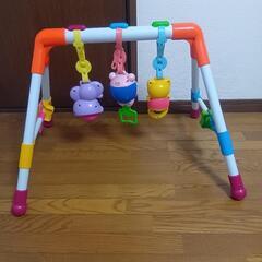 【値下げしました。】ローヤル べビーズFunFunジム (滑りにくい/指遊び/つかまり立ち) ベビージム 組み立て簡単 赤ちゃん 音が鳴る プレイジムの画像