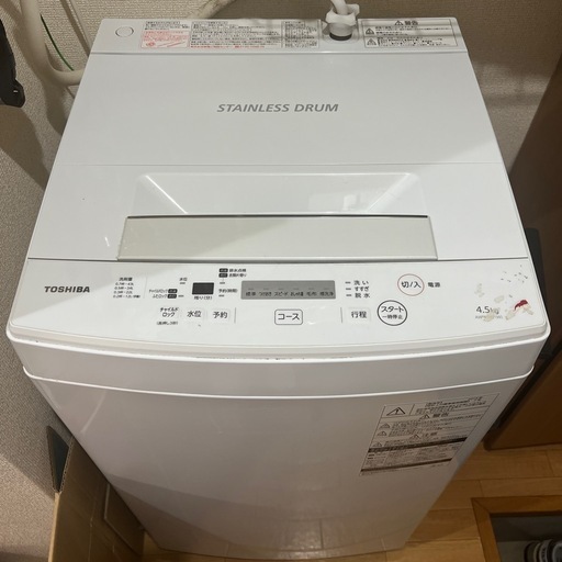 ID:sd25762 東芝 TOSHIBA 洗濯機 一人暮らし 中古 2021年製 全自動洗濯機 5.0kg ホワイト 送風 乾燥機能付き …  (中古家電のRifle) 七里の生活家電《洗濯機》の中古あげます・譲ります｜ジモティーで不用品の処分