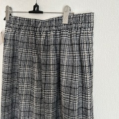 未使用 チェック柄タイトスカートの画像