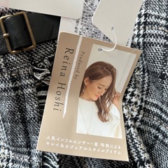 未使用 チェック柄タイトスカートの画像